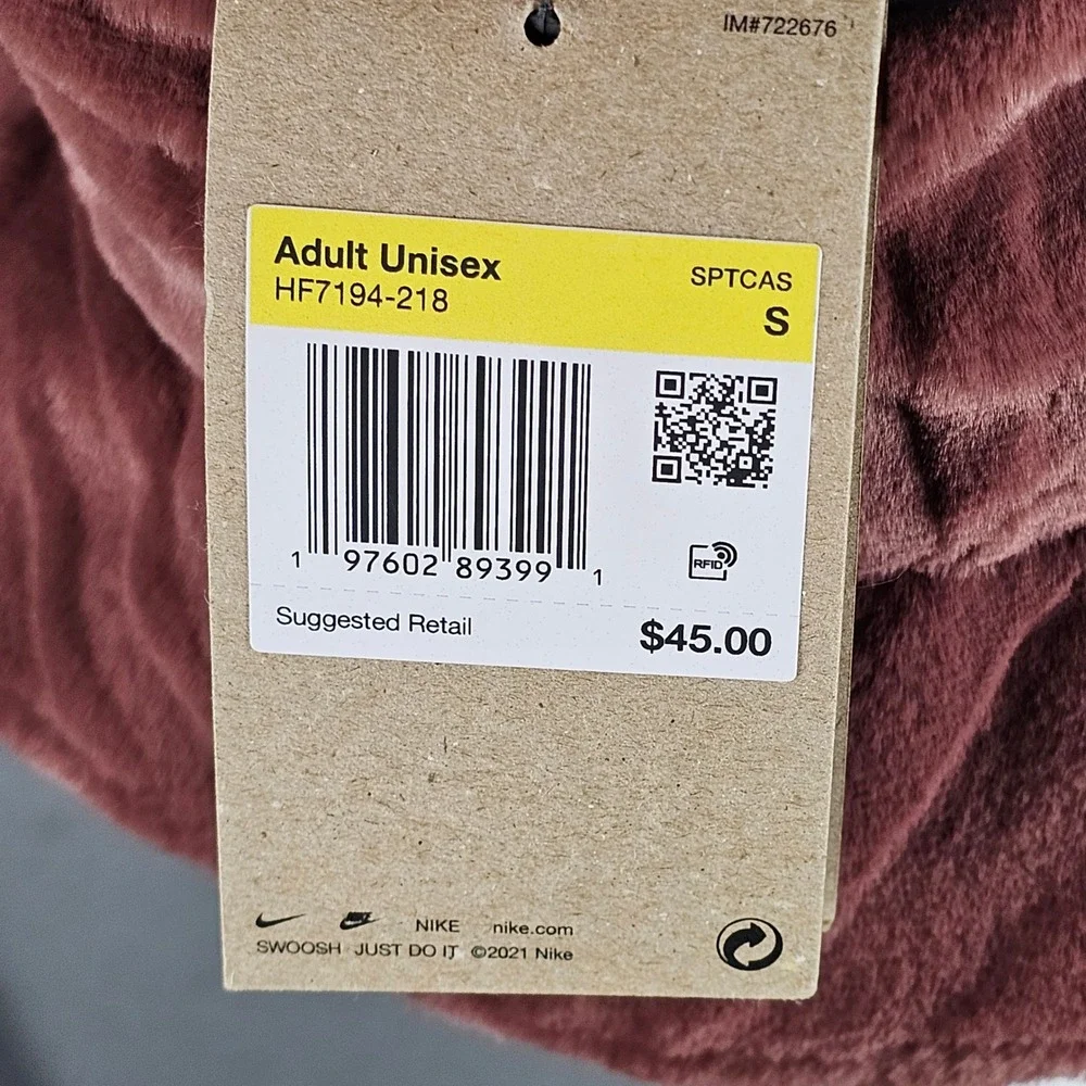 Nike Bucket Hat Womens Small Nike Apex Faux Fur Plush HF7194-218